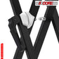 5Core Keyboard Stand Double X Style Adjustable Piano Riser For 49 To 88 Keys + Gear 5 Core