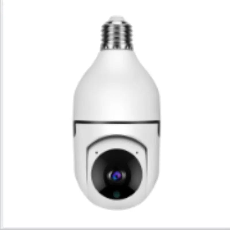 Prime Mart WiFi Bulb Camera 1080P – E27 Smart 5G Security Monitor with 4X Zoom & Alarm Beie