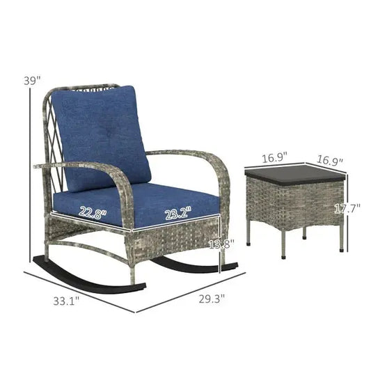 Rattan Chaise Lounge Chair, Wicker Patio Furniture Set Prime Mart