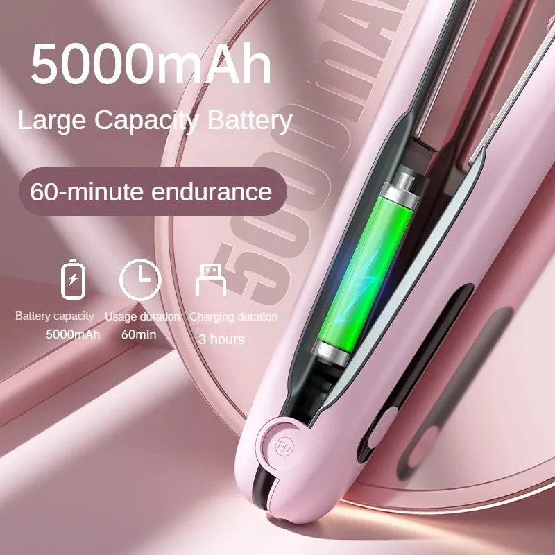 Wireless 2-in-1 Hair Styler | USB, 200°C, Portable
