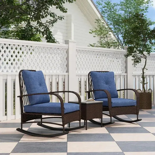 Rattan Chaise Lounge Chair, Wicker Patio Furniture Set Prime Mart