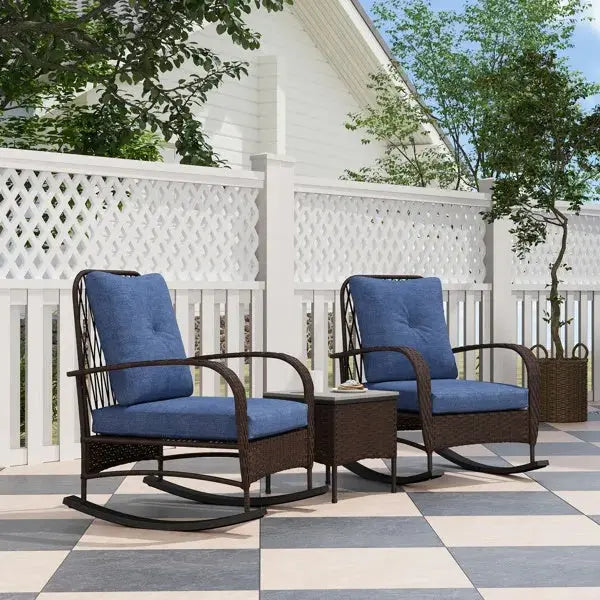 Rattan Chaise Lounge Chair, Wicker Patio Furniture Set Prime Mart