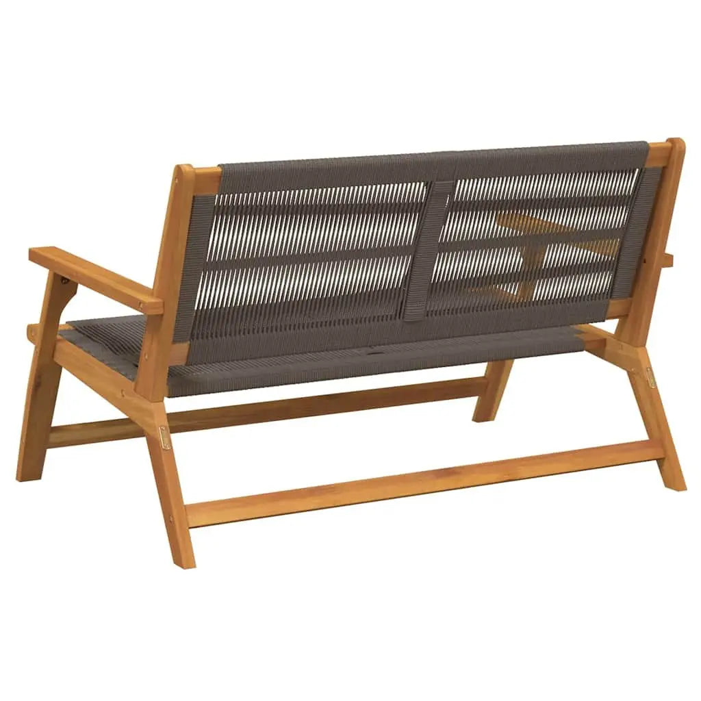 Grey Acacia Wood Garden Furniture – 78 x 122 x 73 cm Prime Mart