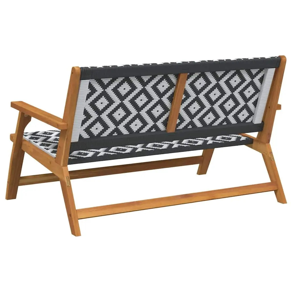White Acacia Wood Garden Furniture – 122 x 78 x 73 cm Prime Mart