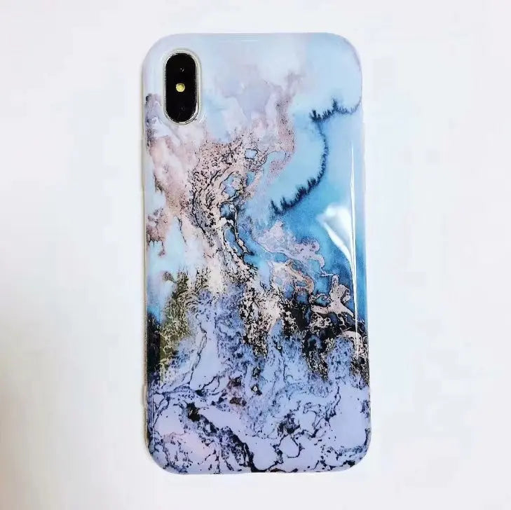 Case For 7 6 6s Plus Colorful Stone Image Pattern Cases For8 7 X Plus Soft Back Cover Prime Mart