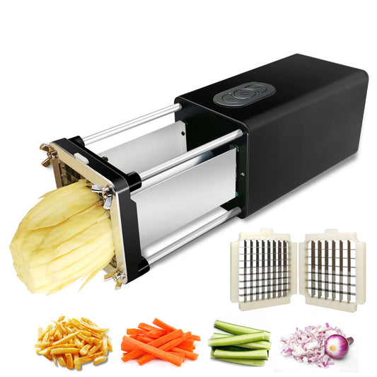 Electric French Fry Cutter – Stainless Steel Vegetable Slicer