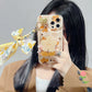 Autumn Leaves And Flowers With Bow Silk Scarf Phone Cases - Prime Mart Prime Mart