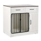 Dog Crate Furniture – Indoor Kennel with Storage, White Prime Mart