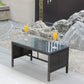 Outdoor Coffee Table – Tempered Glass Patio Table Prime Mart