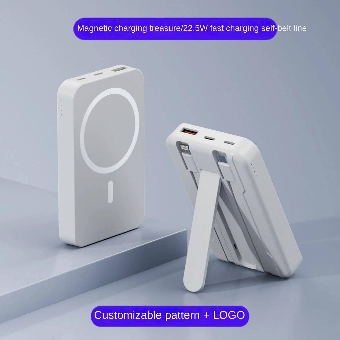 Magnetic Power Bank Comes With Wired Wireless Charging Magsafe Mini Shared Fast Charging Mobile Power Power Bank Prime Mart