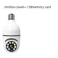 Prime Mart WiFi Bulb Camera 1080P – E27 Smart 5G Security Monitor with 4X Zoom & Alarm Beie