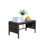 Outdoor Patio Coffee Table – Clear Tempered Glass Table Prime Mart