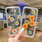 Simulation Painted Flower Epoxy Phone Case Prime Mart