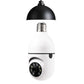 Prime Mart WiFi Bulb Camera 1080P – E27 Smart 5G Security Monitor with 4X Zoom & Alarm Beie