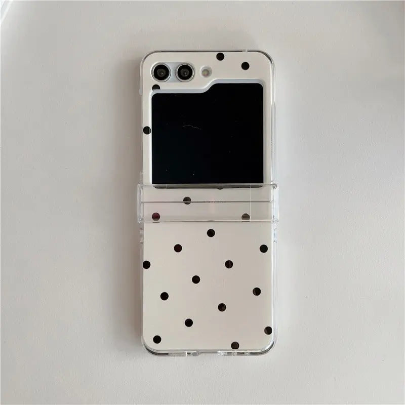 Folding Phone Case Cute Ins Polka Dot Prime Mart