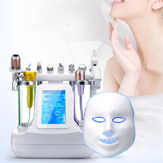 Beauty Instrument – Face Cleaner, Oxygen Spray & LED Light Therapy Mask Prime Mart