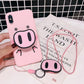 Compatible With  Compatible With , Funny Cartoon PigCase For  X XS Max XR Case For7 6s 8 8 Plus Cover Cute Nose Soft Back Cases Animal Capa Prime Mart