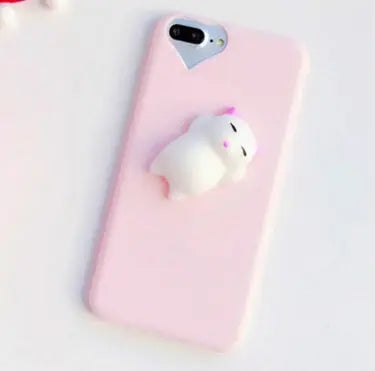 Cat Case For7 6 6S Plus 5 5S SE Cases Lovely Cartoon Soft Cat Cases Prime Mart