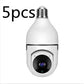 Prime Mart WiFi Bulb Camera 1080P – E27 Smart 5G Security Monitor with 4X Zoom & Alarm Beie
