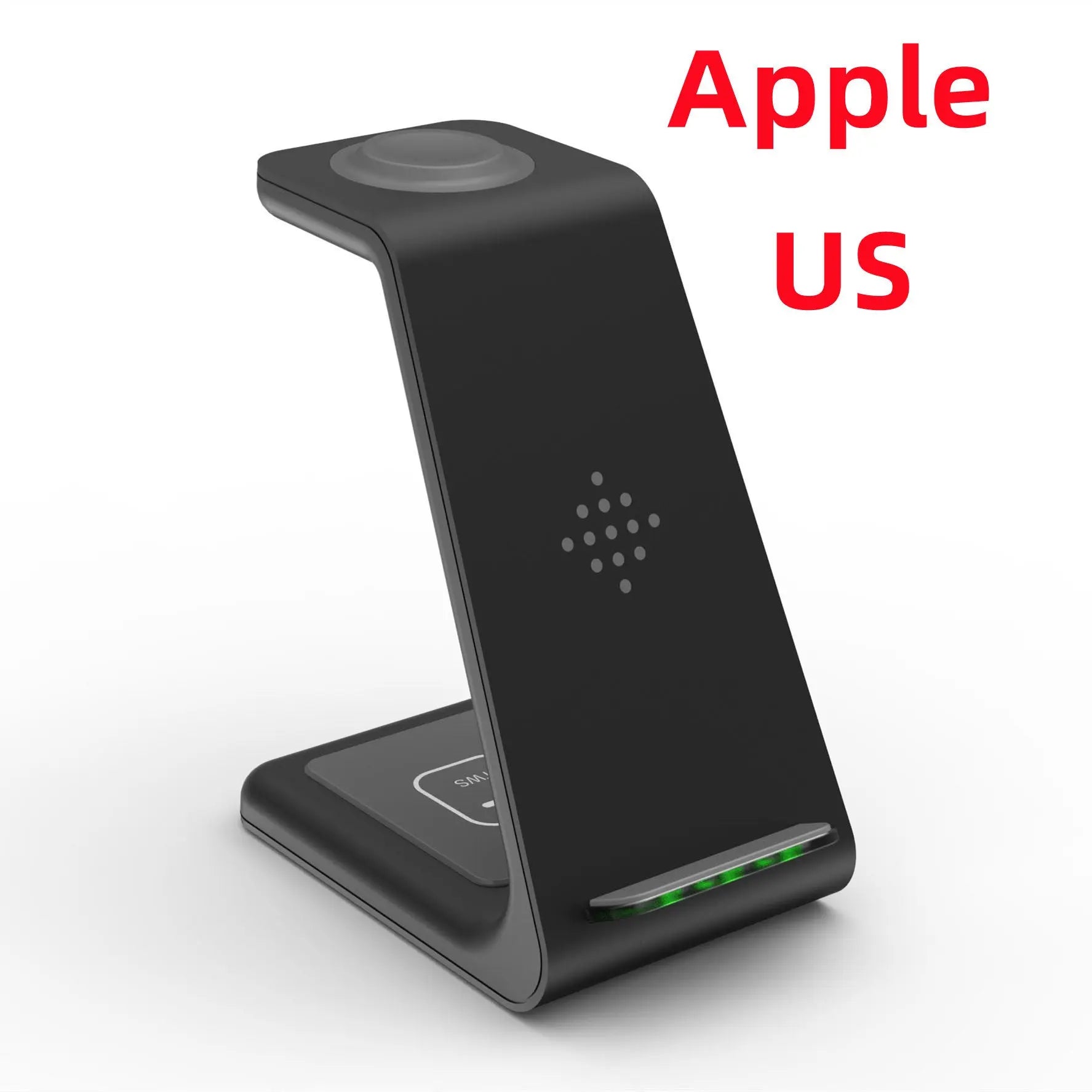 Prime Mart 3-in-1 Fast Charging Station – Wireless Quick Charge Dock & Phone Stand Prime Mart