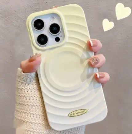 Personalized Gradient Ripple Circle For 15 Phone Cases Prime Mart