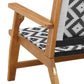 White Acacia Wood Garden Furniture – 122 x 78 x 73 cm Prime Mart