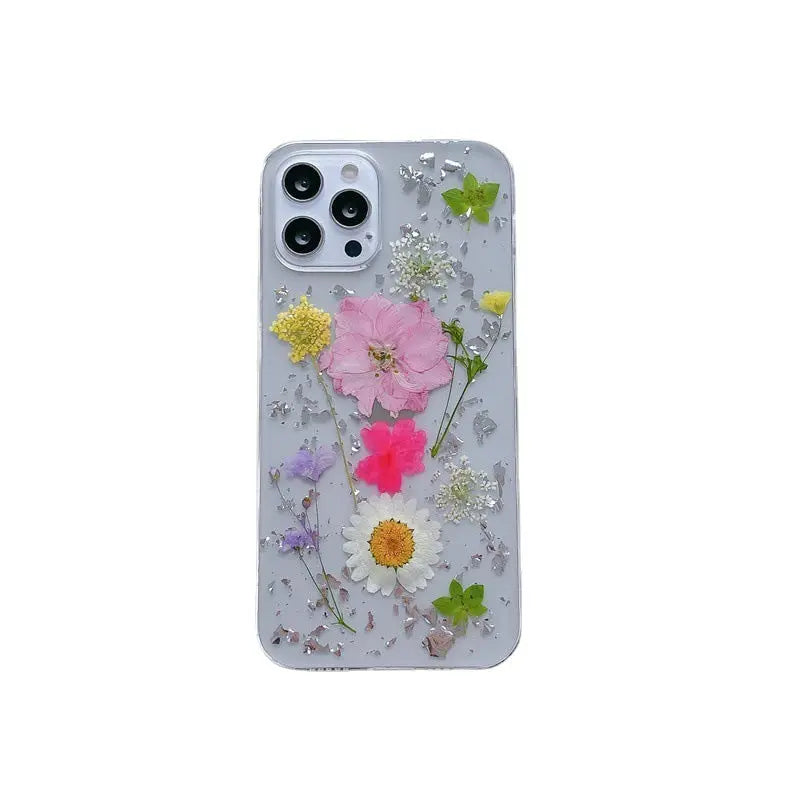 Silver Foil Dried Flowers For Mobile Phone Cases Epoxy Transparent Prime Mart