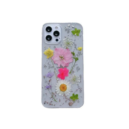 Silver Foil Dried Flowers For Mobile Phone Cases Epoxy Transparent Prime Mart