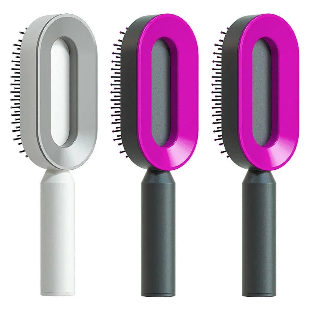 Self-Cleaning Hair Brush & Scalp Comb – Prime Mart Prime Mart