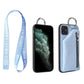 PU Leather Strap Cord Coin Purse Phone Cases Crossbody Neck Lanyard Wallet Cover Prime Mart