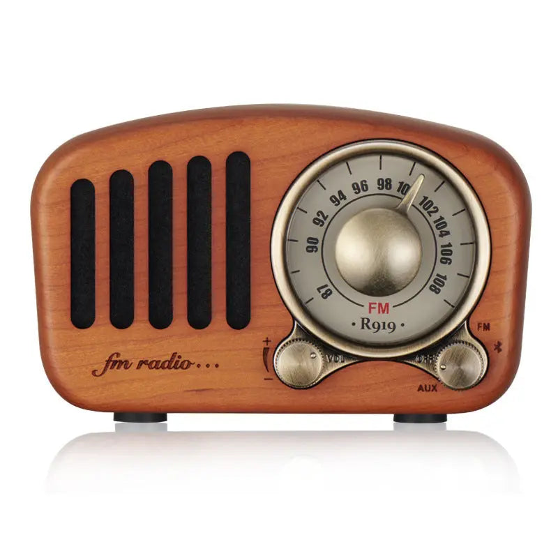 Retro wooden wireless mini speaker Prime Mart