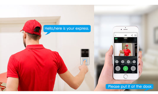 Marlboze 720P WiFi Smart Video Doorbell with Motion Detection