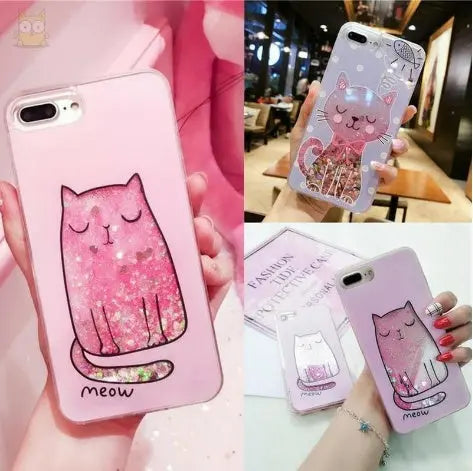 Compatible with Apple, Cat Phone Cases for iPhone 6 to iPhone X Prime Mart
