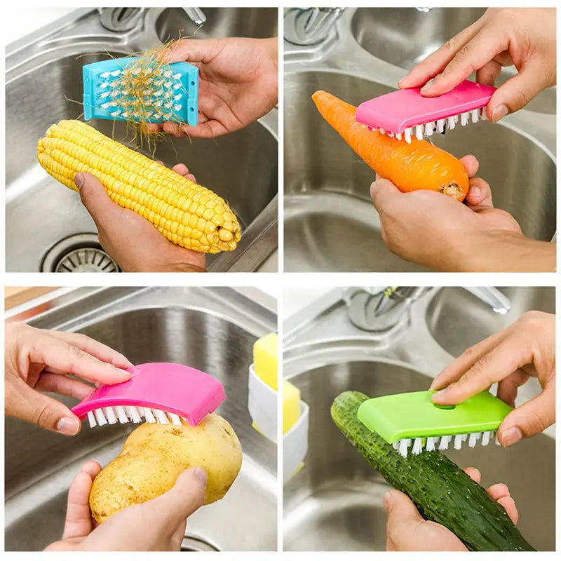 Multi-Purpose Kitchen Cleaning Brush with Suction Cup Prime Mart