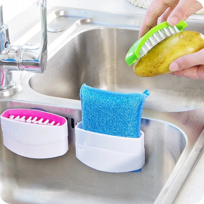 Multi-Purpose Kitchen Cleaning Brush with Suction Cup Prime Mart