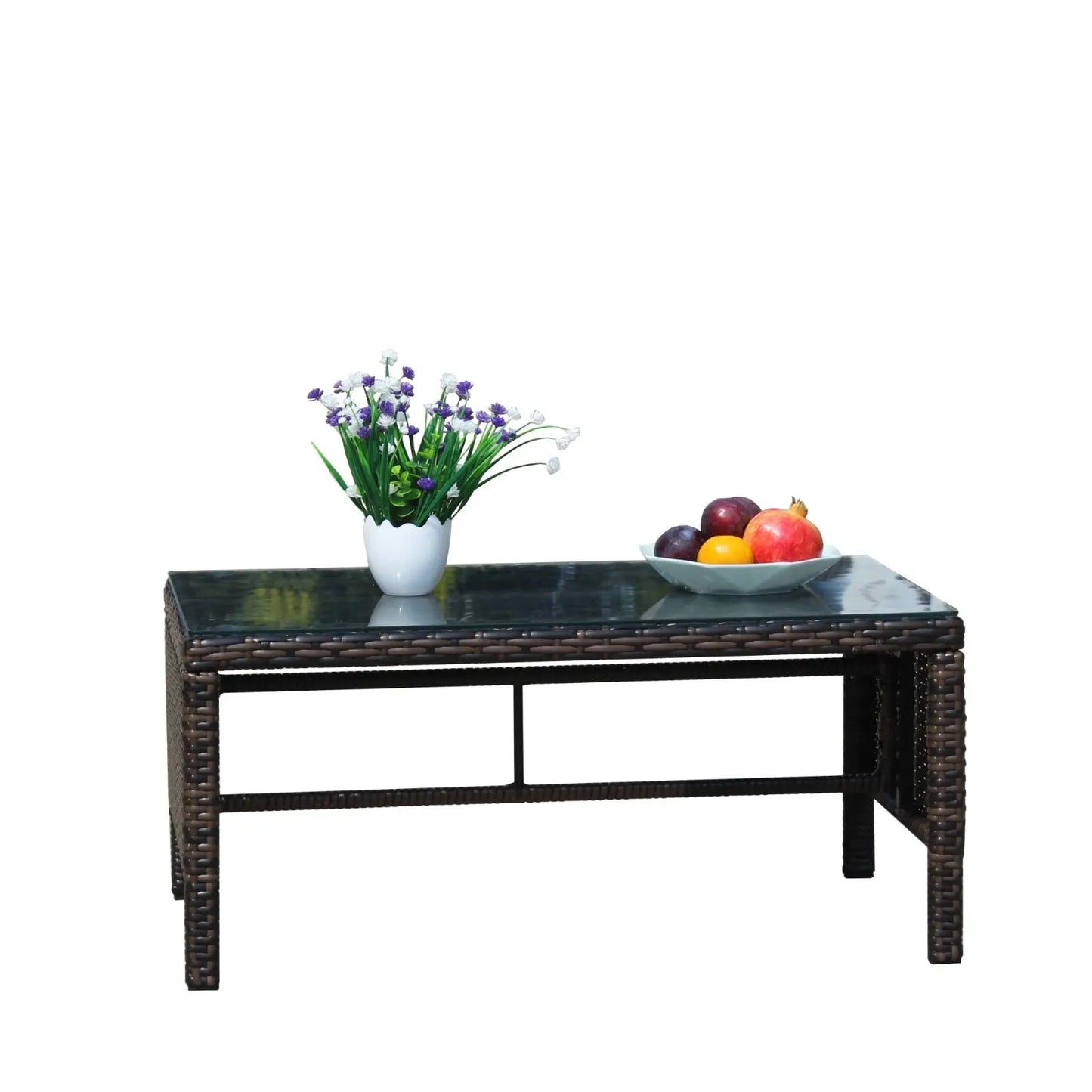 Outdoor Coffee Table – Tempered Glass Patio Table Prime Mart