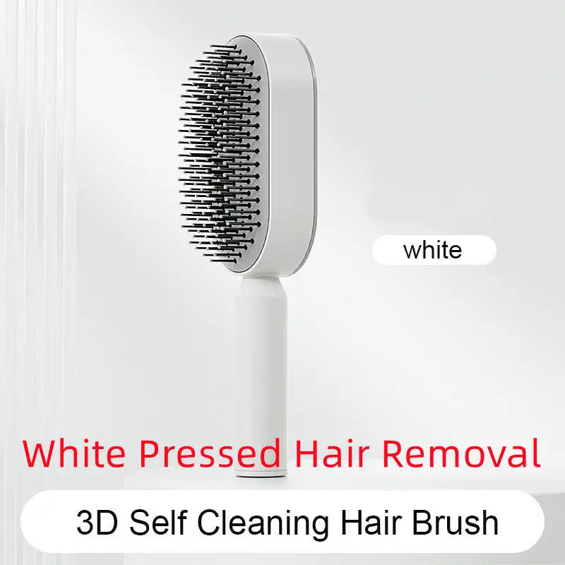 Self-Cleaning Hair Brush & Scalp Comb – Prime Mart Prime Mart