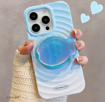 Personalized Gradient Ripple Circle For 15 Phone Cases Prime Mart