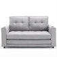 3-in-1 Upholstered Futon – Foldable Convertible Sofa Bed with Pull-Out Sleeper