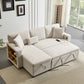 L-Shaped Corner Sofa Bed – Extendable with Bed Box & Integrated Shelf