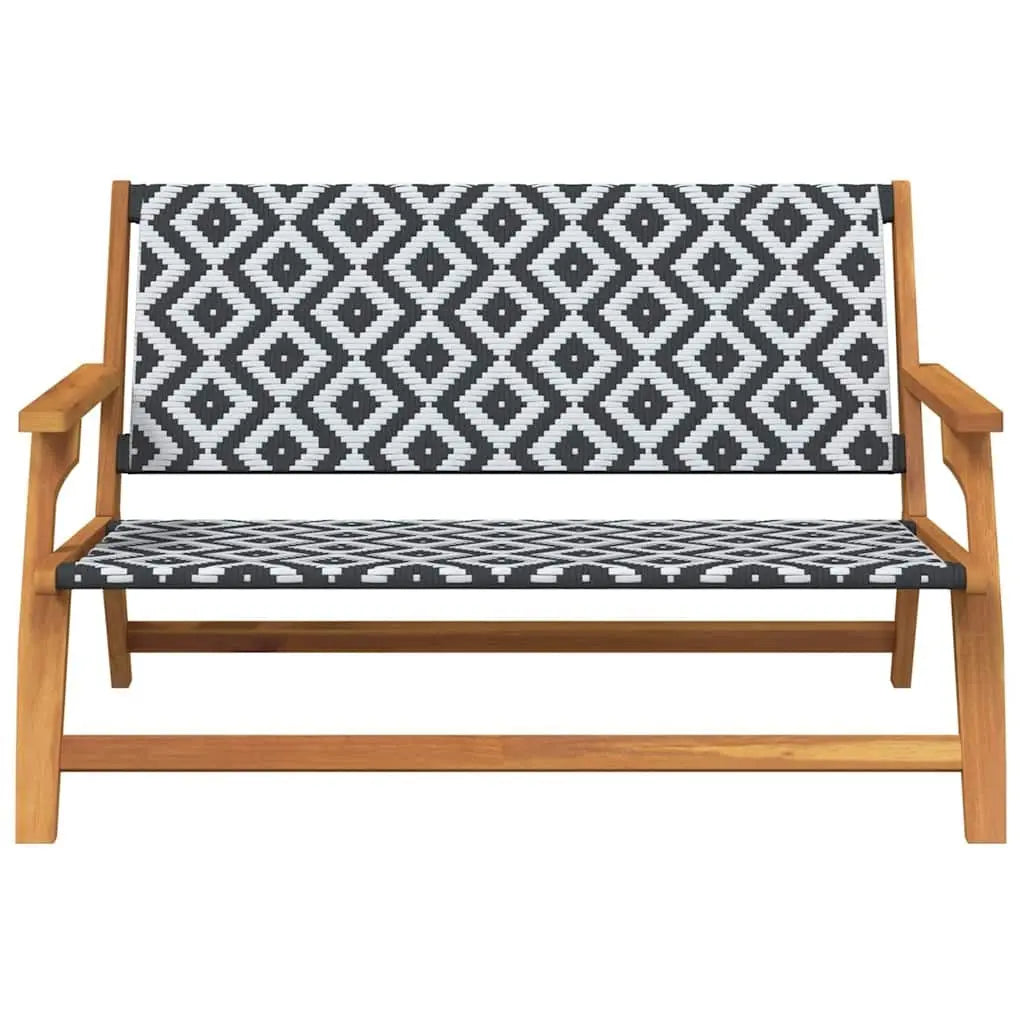 White Acacia Wood Garden Furniture – 122 x 78 x 73 cm Prime Mart