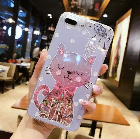 Compatible with Apple, Cat Phone Cases for iPhone 6 to iPhone X Prime Mart
