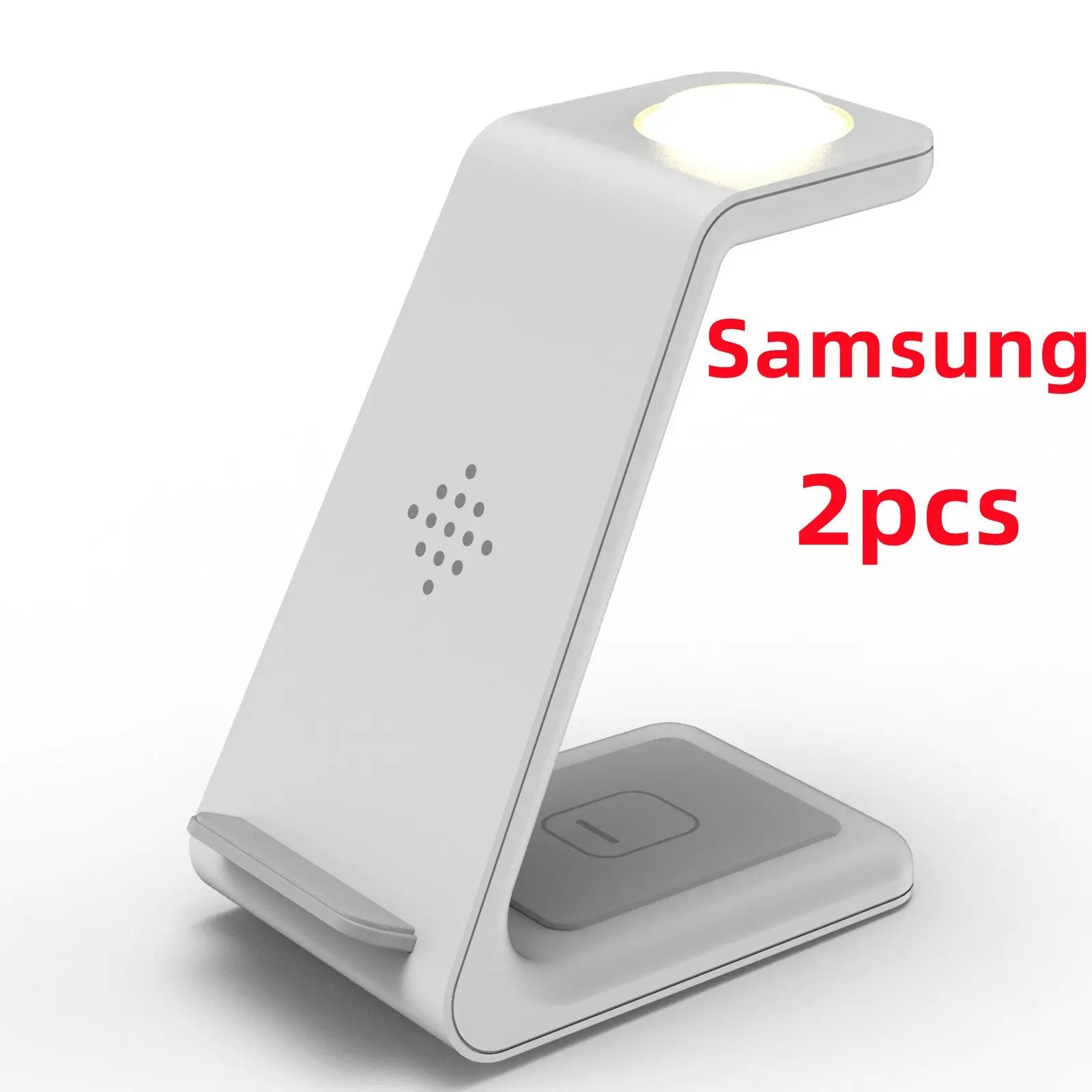 Prime Mart 3-in-1 Fast Charging Station – Wireless Quick Charge Dock & Phone Stand Prime Mart