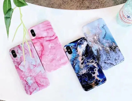 Case For 7 6 6s Plus Colorful Stone Image Pattern Cases For8 7 X Plus Soft Back Cover Prime Mart