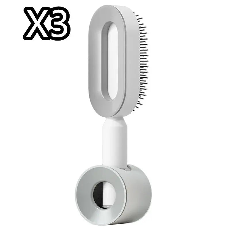 Self-Cleaning Hair Brush & Scalp Comb – Prime Mart Prime Mart