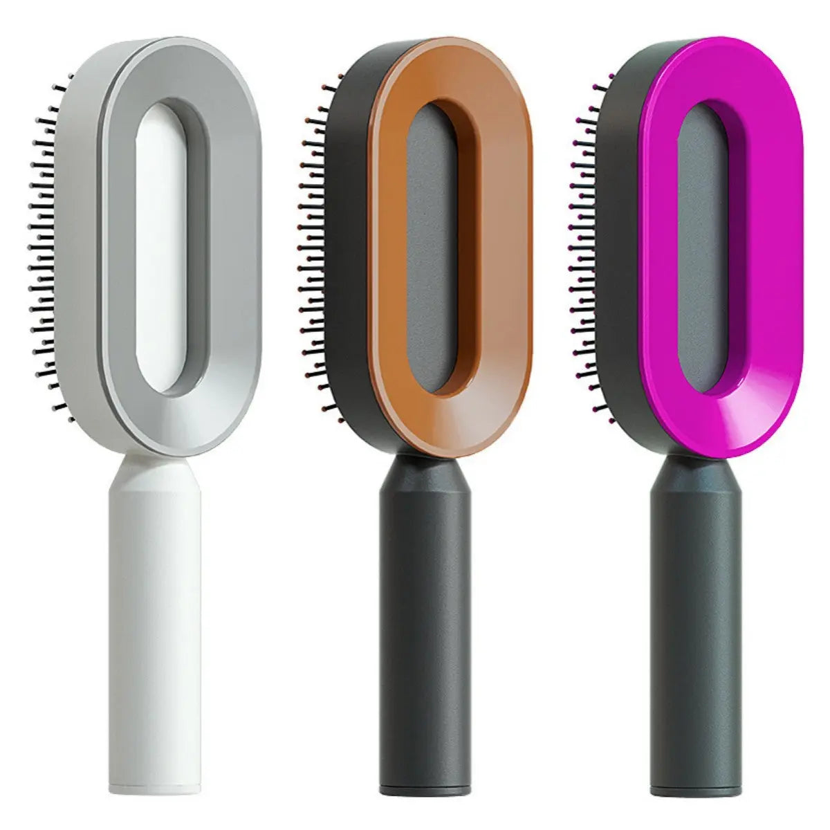 Self-Cleaning Hair Brush & Scalp Comb – Prime Mart Prime Mart