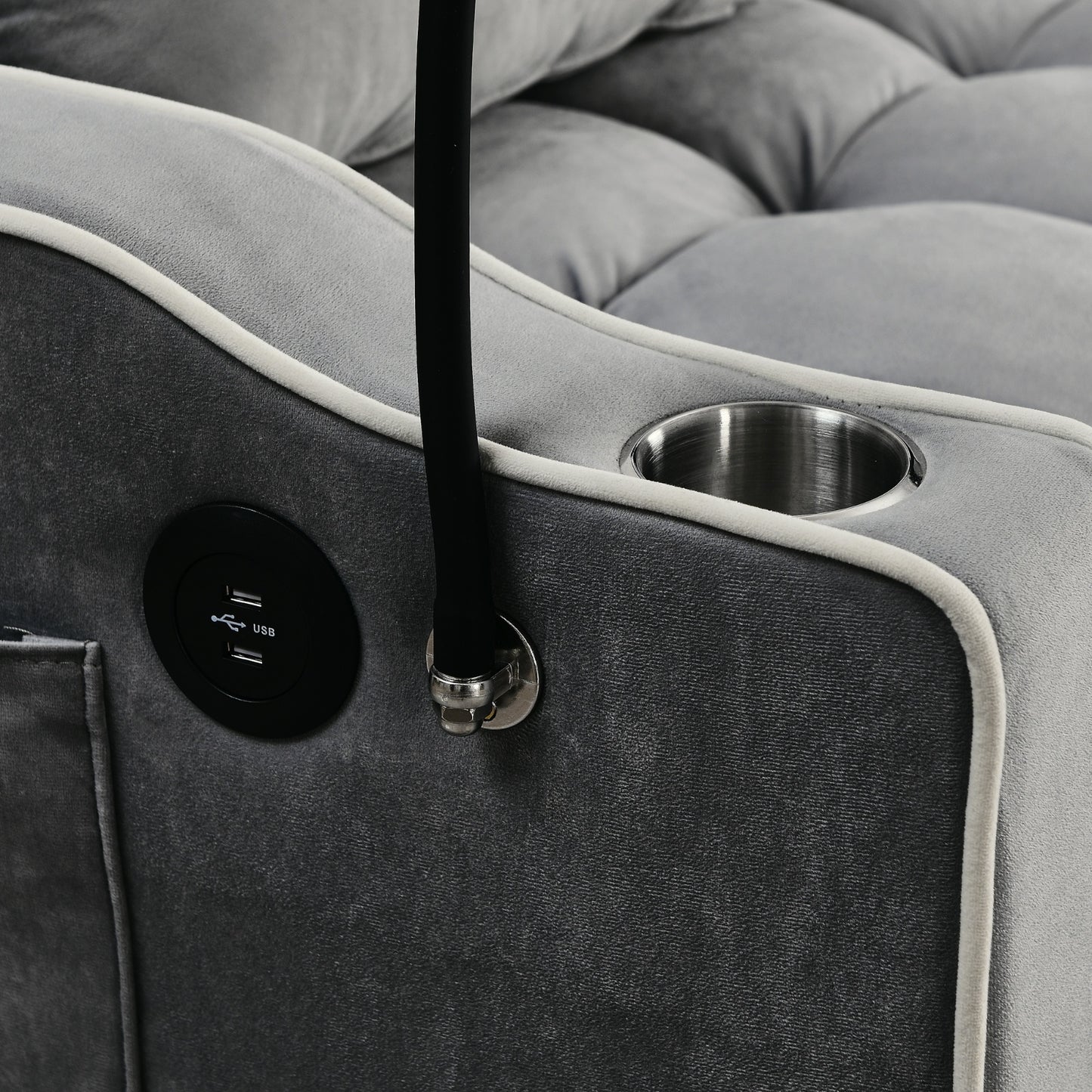 55.5” Foldable Velvet Sofa Bed – Modern Pull-Out, Adjustable in 3 Lengths
