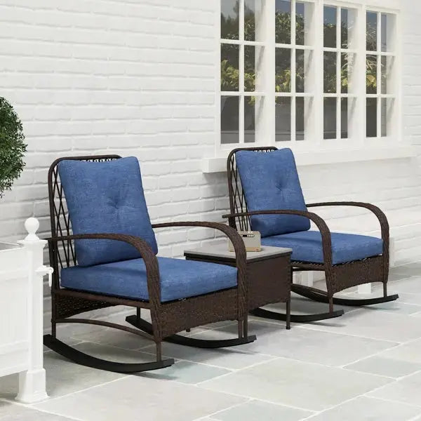 Rattan Chaise Lounge Chair, Wicker Patio Furniture Set Prime Mart