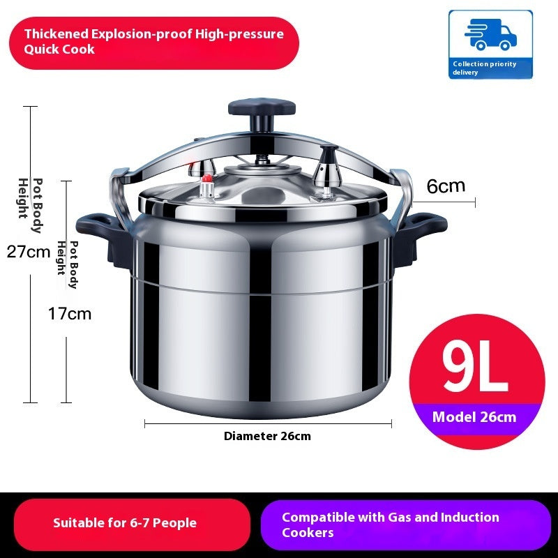 Large Capacity Explosion-Proof Pressure Cooker for Gas Stove