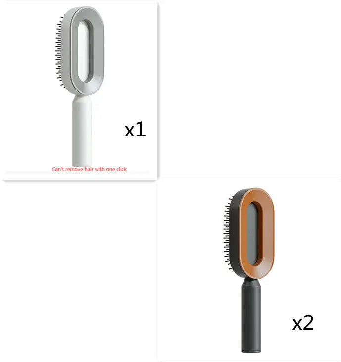 Self-Cleaning Hair Brush & Scalp Comb – Prime Mart Prime Mart
